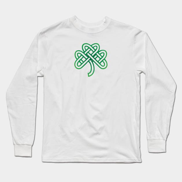 Celtic Knot Lucky Clover Long Sleeve T-Shirt by St_Patricks_Day17